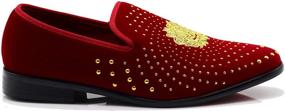 img 3 attached to Vintage Rhinestone Designer Loafers Numeric_9 Men's Shoes in Loafers & Slip-Ons