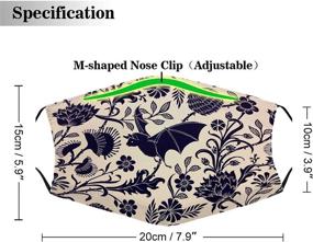 img 3 attached to Flower Windproof Cotton Washable Reusable