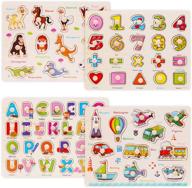 🔡 wood city alphabet puzzles: engaging and educational toys for toddlers logo
