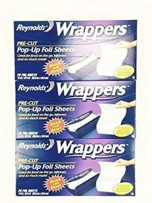 img 1 attached to 🍽️ Reynolds Pre-cut Pop-up Foil Sheets Food Wrappers (75 Sheets) (3 Pack)