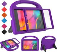 📱 bmouo samsung galaxy tab a 8.0 case 2019 - purple | shockproof kids case with screen protector & stand | lightweight handle | tab a 8.0 inch 2019 sm-t290/t295 | no s pen логотип