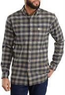 👕 carhartt hamilton flannel regular military men's shirts and clothing logo