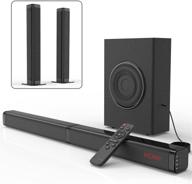 enhance your home entertainment: 32 inch 120w sound bars with subwoofer, bluetooth, hdmi-arc connectivity - perfect for 4k/hd/smart tv/pc/xbox/projector logo