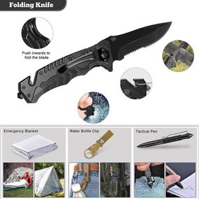 img 2 attached to 🎁 Must-Have 13-in-1 Survival Gear Kit: Perfect Fathers Day Idea Gifts for Dad, Outdoor Emergency Tools for Camping, Fishing, Hunting, and Hiking - Ideal Gifts for Men, Dad, Husband, and Father