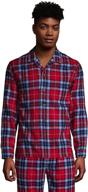 sleep & lounge essentials: lands end classic flannel radiant men's clothing logo