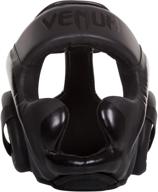 venum elite headgear matte black logo