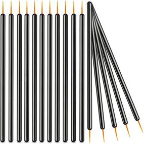 img 4 attached to KINGMAS 100 Pack Makeup Eye Liner Wands | Disposable Eyeliner Brushes Applicator for Precise Application