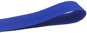 img 1 attached to 🐾 QIANF Polypropylene Webbing: 1-inch x 25 Yards Strap for DIY Pet Products, Straps, Bags, Belts, Collars, Outdoor Gear Repair (Royal Blue)