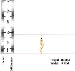 img 2 attached to Золотая подвеска с рогом быка итальянская