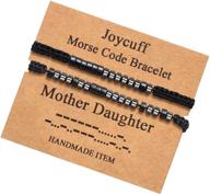 📿 versatile and stylish joycuff bracelets: perfect for women, men, best friend, teen girls, her, mom, daughter, sister - funny, inspirational, and adjustable silk beaded wrap jewelry logo