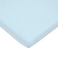 🛏️ tl care supreme cotton jersey knit fitted cradle/bassinet sheet, blue, 18x36 inches logo