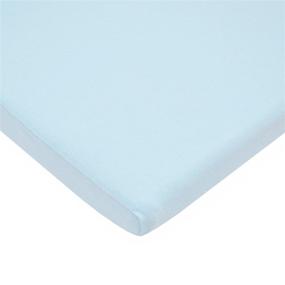 img 4 attached to 🛏️ TL Care Supreme Cotton Jersey Knit Fitted Cradle/Bassinet Sheet, Blue, 18x36 inches