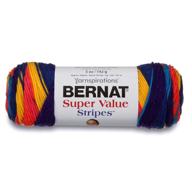 🧶 bernat super value yarn, 5 oz, medium worsted - candy store stripes: high-quality, versatile crafting essential logo