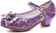 👠 je gou wedding bridesmaids glitter princess girls' shoes: shimmer & shine with flair! logo