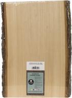 🪵 large basswood country plank with bark by walnut hollow: ideal for woodburning, rustic home décor, and weddings logo