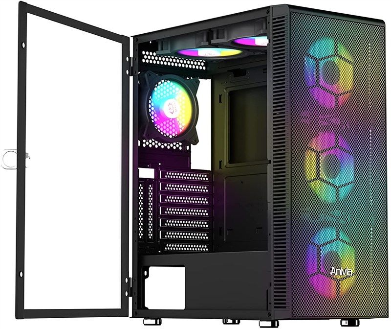 Phanteks PH-EC300PTG_WT Eclipse P300 Tempered Glass Steel ATX Mid