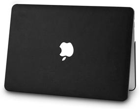 img 1 attached to 👜 KECC Italian Leather MacBook Pro 13" Case (2020/2019/2018/2017/2016, Touch Bar) with Keyboard Cover, Sleeve, and Screen Protector - A2159/A1989/A1706/A1708 - Black Leather