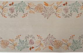 img 3 attached to 🍁 Autumn Leaves DII Cotton Runner