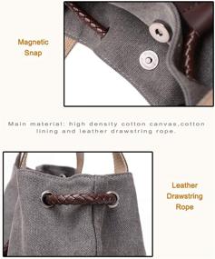 img 2 attached to Printing Canvas Shoulder Casual Leather Women's Handbags & Wallets and Shoulder Bags