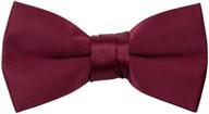 spring notion boys' pre-tied banded satin bow tie with optional gift box - enhanced for seo logo