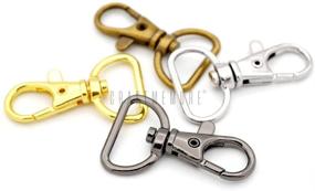 img 1 attached to CRAFTMEMORE Swivel Lobster Claw Clasps Trigger Snap Hooks CS10 Purse Lanyard Clip 5/8 Inch 3/4 Inch 1 Inch Pack of 10 (3/4 Inch, Antique Brass) - Improved SEO