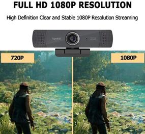 img 1 attached to High-Quality 1080P FHD Streaming Webcam with Stereo Microphone - Perfect for Xbox, Twitch, YouTube, Skype, OBS, and More - USB Camera for Widescreen Video Calling and Recording - Desktop/Laptop PC Compatible