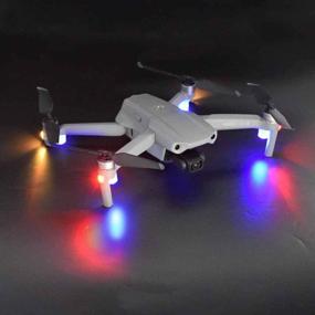 img 2 attached to ✨ Red Blue Flashing Lights Drone LED Night Flight Signal Strobe Lights - Anti Collision Indicator Light for DJI Air 2S/Mavic Air 2/Mavic Mini 2 Drone Accessories