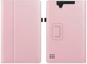 img 3 attached to 📚 Fintie Slim Fit Premium Vegan Leather Folio Protective Stand Cover with Pencil Holder for RCA 11 Delta Pro 11.6 inch / 2019 RCA Galileo Pro 11.5" RCT6513W87DK5E 2-in-1 Tablet - Rose Gold