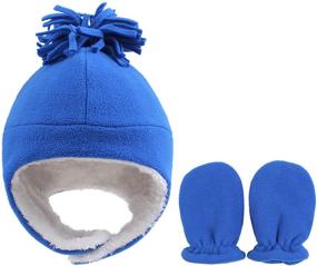 img 4 attached to 🧢 Stay Cozy with PESAAT Warm Baby Trapper Hat - Winter Fleece Toddler Cap with Cute Earflaps for Boys and Girls