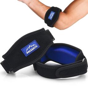 img 4 attached to 🎾 Tennis Elbow Brace with Metal Buckle Compression Pad - Effective Pain Relief for Tendonitis | Adjustable Arm Wrist Brace for Women, Men, and Kids | Physical Therapy Support - 2-Count