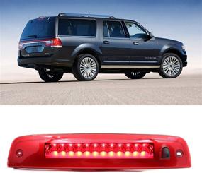 img 4 attached to 🚦 Red Lens LED 3rd Third High Mount Brake Lights Stop Lamp for 2003-2016 Ford Expedition/Lincoln Navigator