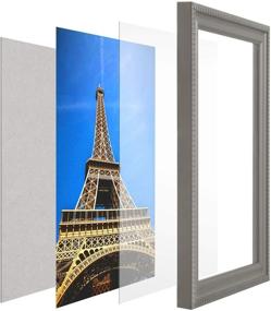 img 2 attached to 🖼️ Crystal Clear Langdon House 8x10 Picture Frame Glass Replacements, 3 Pack - High-Definition Heat-Strengthened Glass Sheets