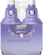 swiffer wetjet multipurpose floor cleaner solution with febreze refill, lavender vanilla and comfort scent, bulk pack of 2 - 1.25 liter bottles logo