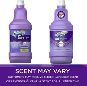 img 1 attached to Swiffer WetJet Multipurpose Floor Cleaner Solution with Febreze Refill, Lavender Vanilla and Comfort Scent, Bulk Pack of 2 - 1.25 Liter Bottles