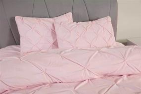 img 2 attached to Chezmoi Collection 3 Piece Pintuck Comforter Bedding