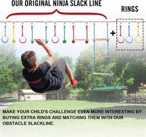 img 2 attached to Perantlb Colorful Ninja Rings Gymnastics