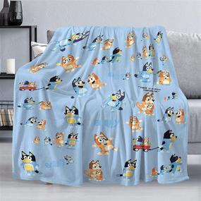 img 3 attached to Atiheud Cartoon Blanket Flannel Blankets Bedding