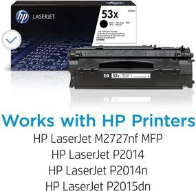 img 3 attached to 💪 HP 53X Q7553X High Yield Black Toner Cartridge: Long-lasting Performance and Superior Print Quality