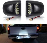 🚙 vz4x4 led license plate light assembly for chevy silverado 1500 2500 3500 suburban tahoe gmc sierra 1500 2500 3500 yukon xl cadillac escalade logo