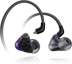 img 4 attached to IKKO Gems OH1S In-Ear Monitor, Wired Earbuds Headphones, Noise-Isolating IEM Earphones with MMCX Detachable Cables - Grey