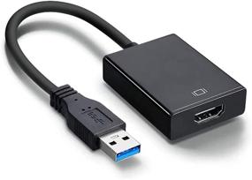 img 4 attached to 🔌 High Definition USB 3.0/2.0 to HDMI Adapter - ToneGod Video Graphics Cable for Extend/Mirror, 1080P USB 3.0/2.0 to HDMI - Supports Windows XP 7/8/10 [Mac OS Incompatible]