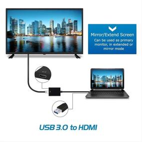img 3 attached to 🔌 High Definition USB 3.0/2.0 to HDMI Adapter - ToneGod Video Graphics Cable for Extend/Mirror, 1080P USB 3.0/2.0 to HDMI - Supports Windows XP 7/8/10 [Mac OS Incompatible]