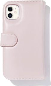 img 1 attached to Bondir Pink Case for iPhone 11: Magnetic Detachable Leather Wallet for XR/11