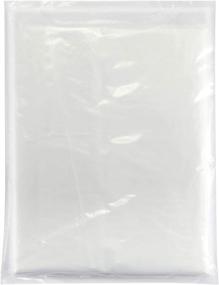 img 3 attached to 🎨 13x16 Feet Waterproof Clear Plastic Drop Cloth for Painters - 1 Mil Thickness Painting Tarp, Furniture Cover, and Plastic Sheeting