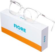 👓 enhanced eye comfort: blue light blocking glasses for men and women - reduce eye strain and protect against glare while reading and gaming logo