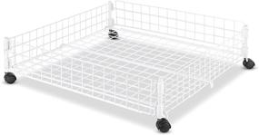 img 4 attached to 🛏️ Underbed Wire Cart with Rolling Design by Whitmor for Optimal Organization