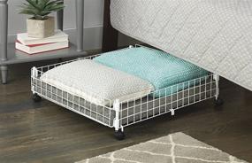 img 3 attached to 🛏️ Underbed Wire Cart with Rolling Design by Whitmor for Optimal Organization