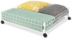 img 2 attached to 🛏️ Underbed Wire Cart with Rolling Design by Whitmor for Optimal Organization