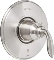 brushed nickel pfister r89-1cbk avalon tub and shower valve trim with one-handle logo