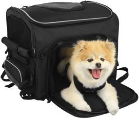 img 3 attached to 🐶 Nelson-Rigg Route 1 Rover Pet Carrier: Weatherproof, Portable, and Secure Motorcycle Pet Carrier/Crate; Suitable for Harley Davidson, Indian, Yamaha & Suzuki Motorcycles